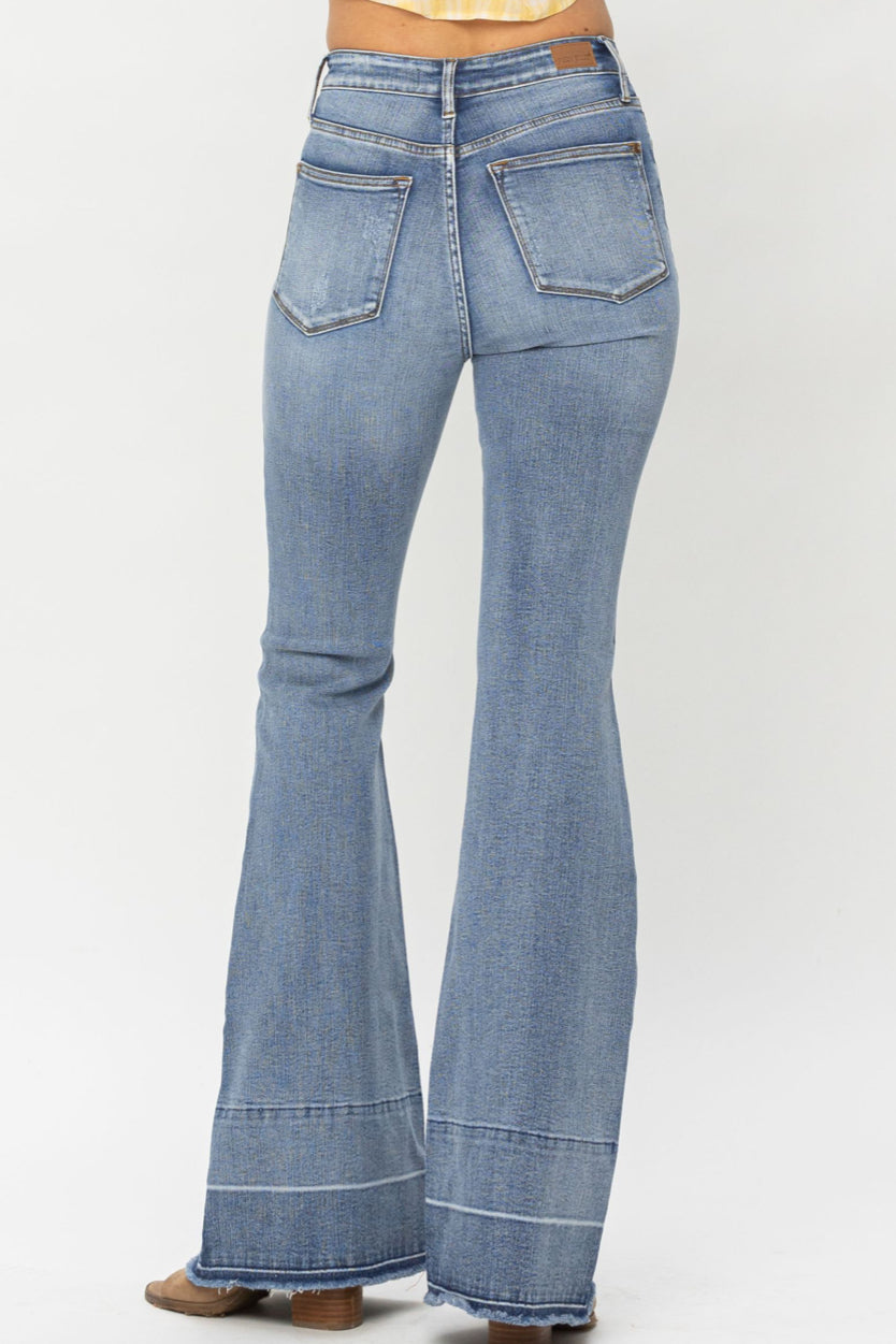 HIGH WAIST TUMMY CONTROL RELEASE HEM FLARE