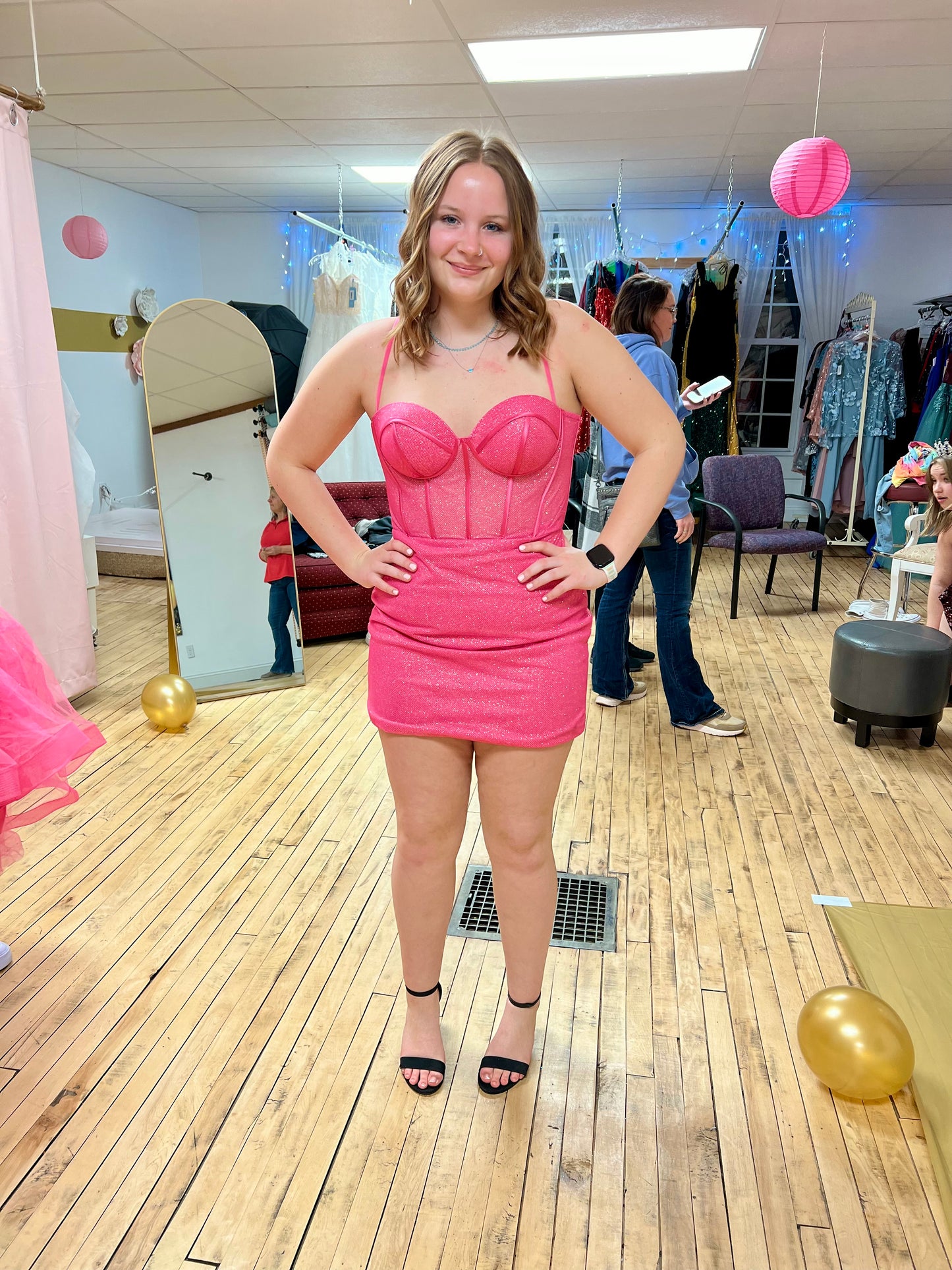 SHORT DRESS WITH REMOVABLE OVERSKIRT