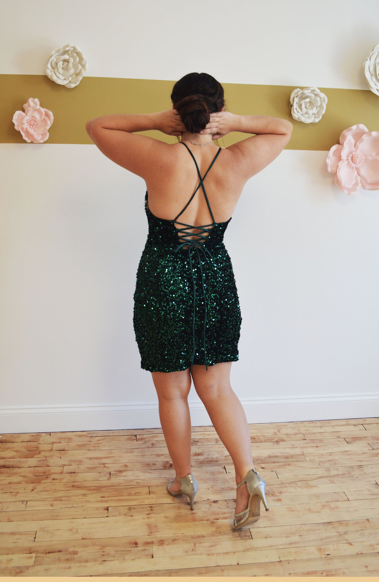 Soft Sequin Short Dress