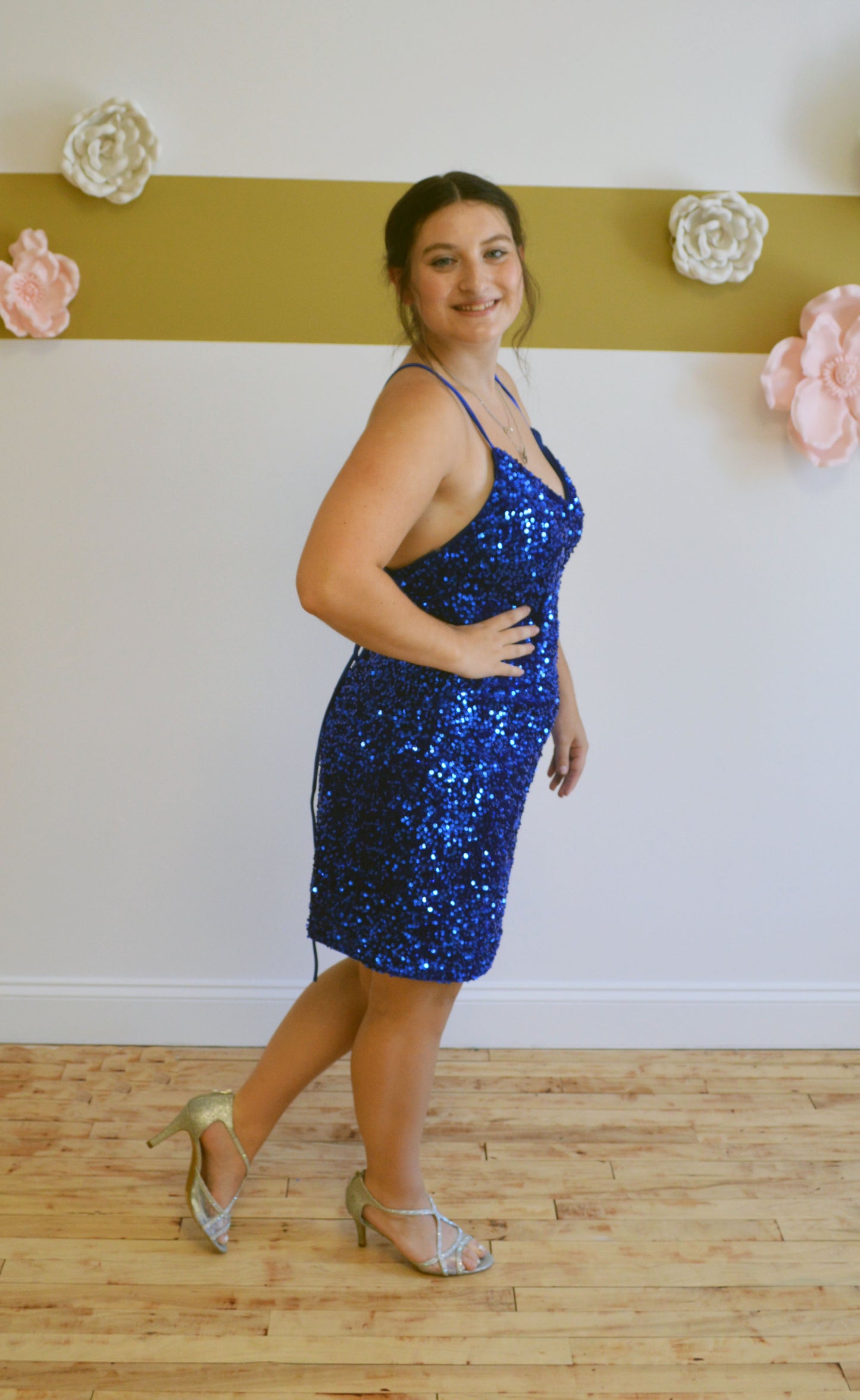 Soft Sequin Short Dress