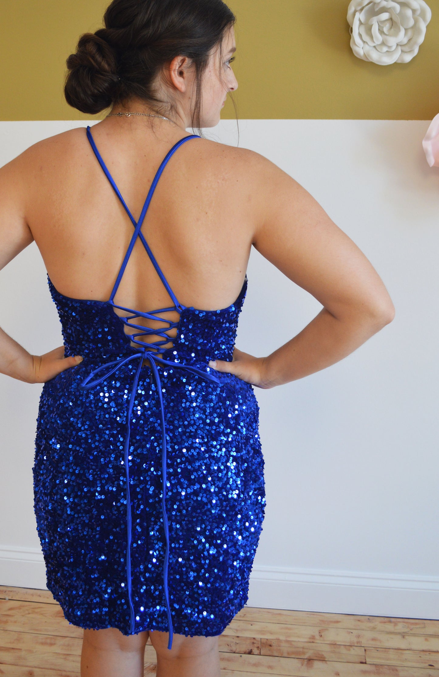 Soft Sequin Short Dress