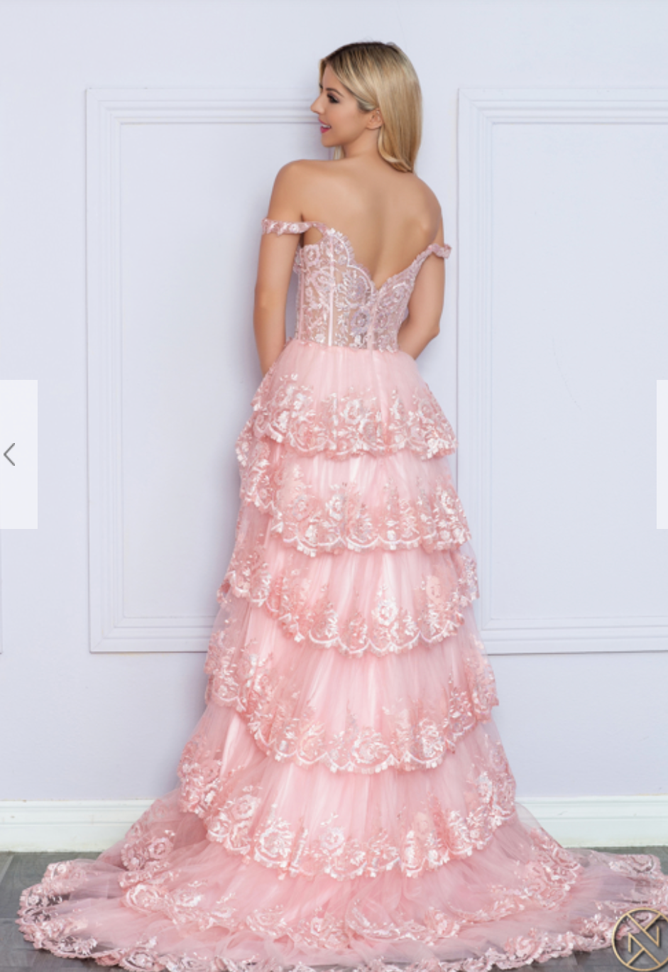 A-line Ruffle Gown