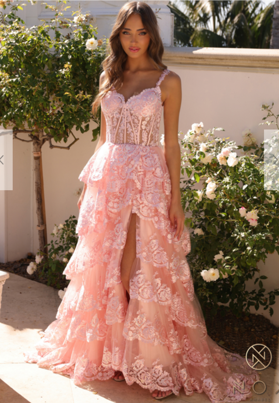 A-line Ruffle Gown