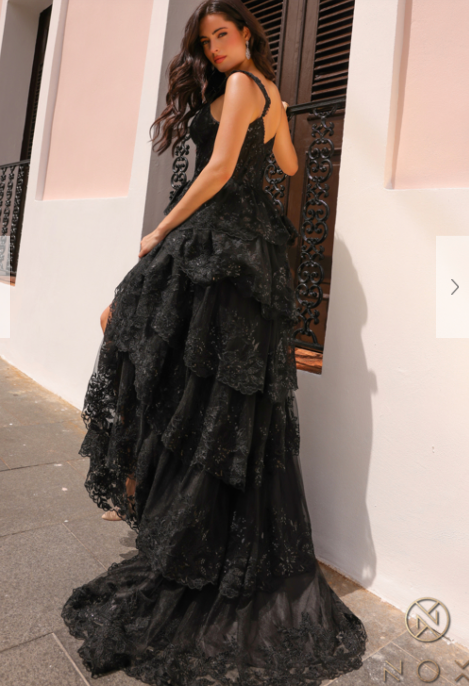 Corset top & Ruffle Gown
