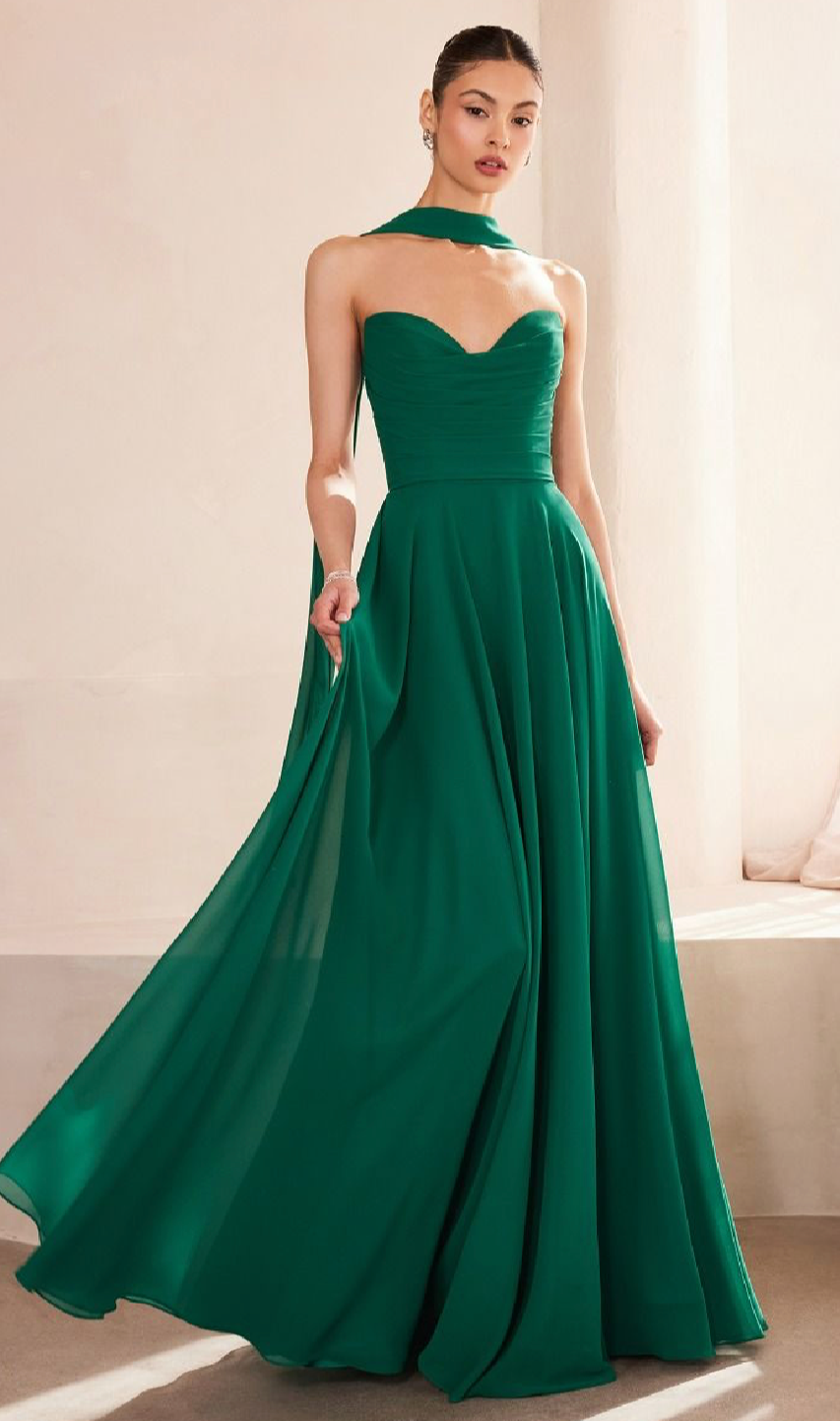 Silky Criss-Cross Back Trumpet Gown The Dress Shop of Edmore Silky Criss-Cross Back Trumpet Gown The Dress Shop of Edmore