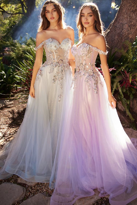 EMBELLISHED A-LINE TULLE BALL GOWN